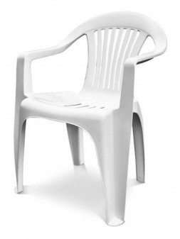 Silla PVC con posa brazos