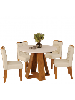 Juego de comedor 4 sillas...